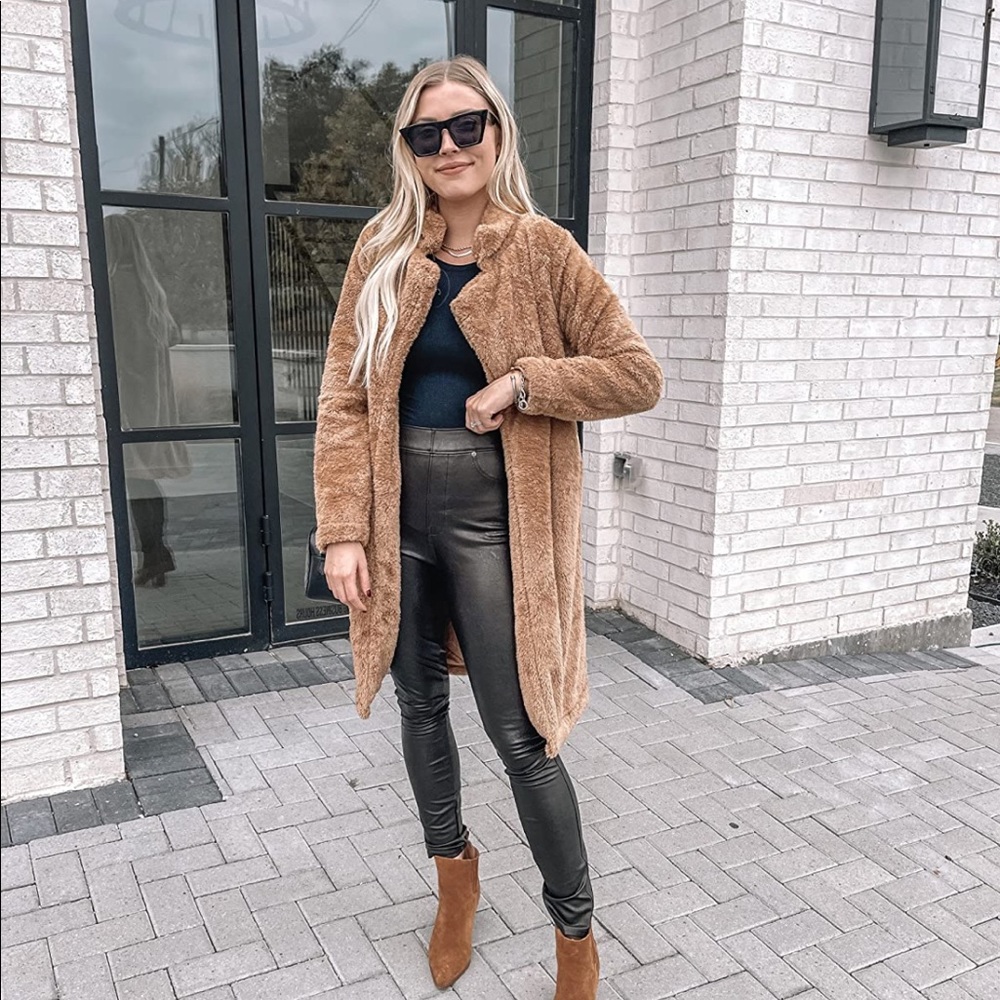 Long teddy coat